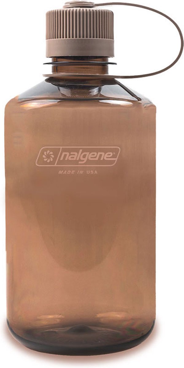 Nalgene - narrow mouth bottle - drinkfles - waterfles - lekvrij - 500ml - bpa free - sustain - mocha