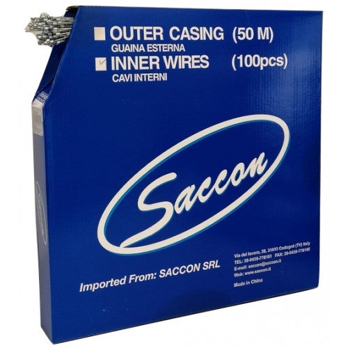 Saccon box binnenkabel rem 2300mm ton RVS 100 stuks