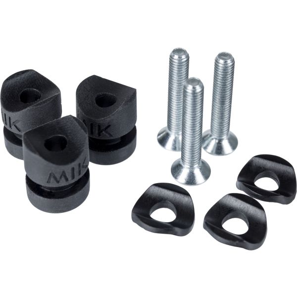 MIK SIDE - noppen - set van 3 stuks - zwart