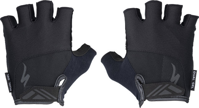 Specialized body geometry dual gel half-finger gloves