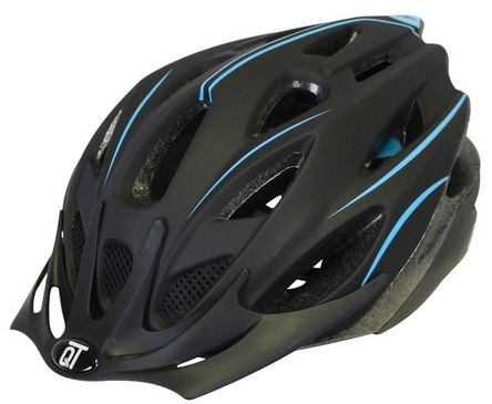 Qt cycle tech helmzekering mat zwart Blauww l 54-58 cm 2810417