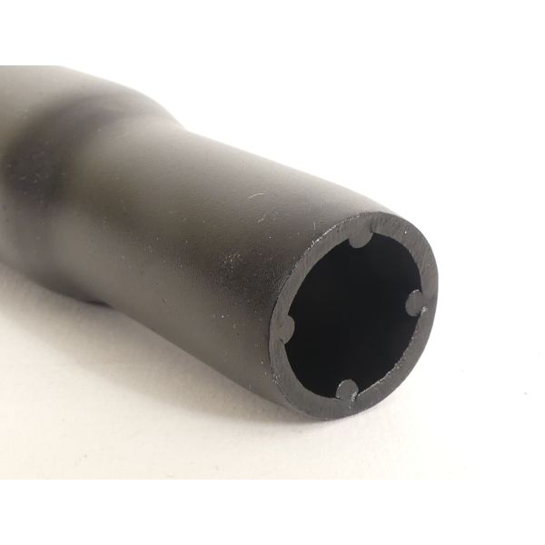 Zadelpen kaars ø27,2mm 300mm aluminium - zwart