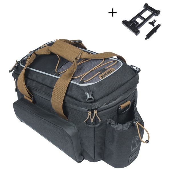Basil gepäckträgertasche miles xl pro trunkbag miles xl pro mik 2.0 black slate