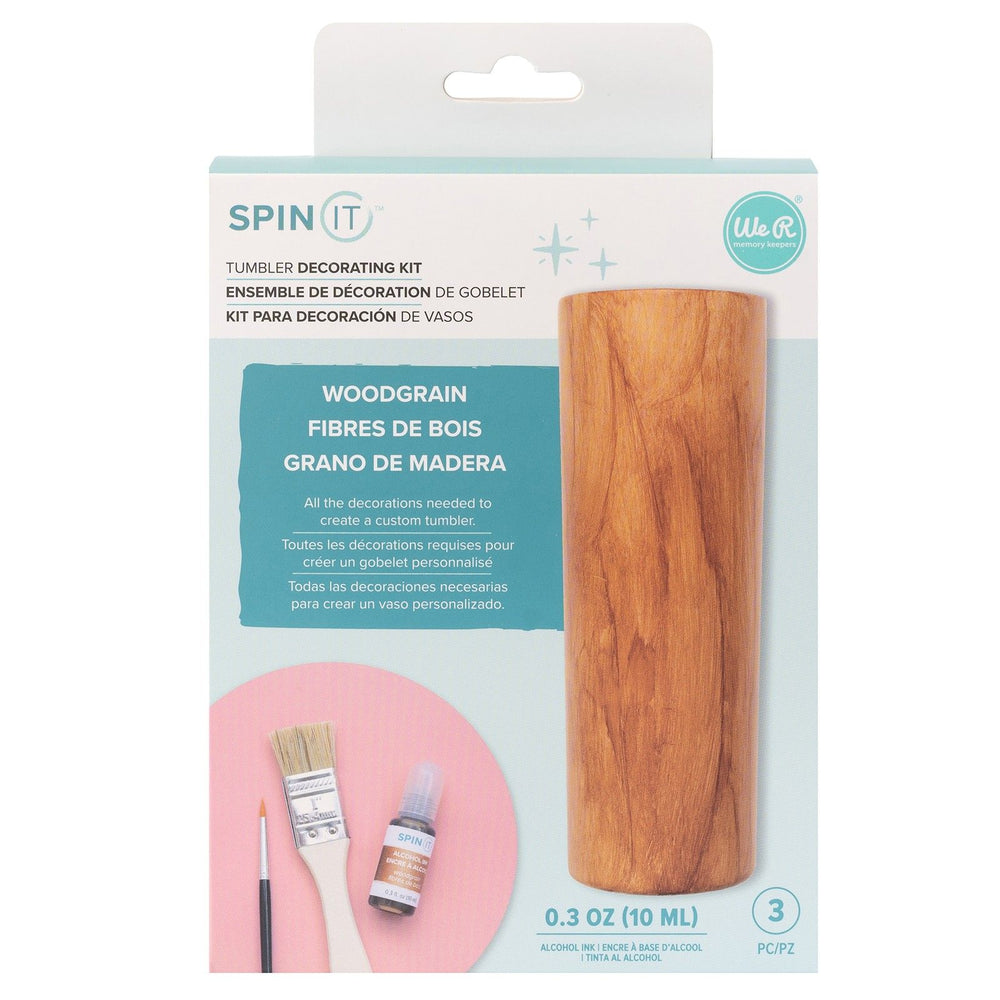 We r makers • spin it decorating kit woodgrain