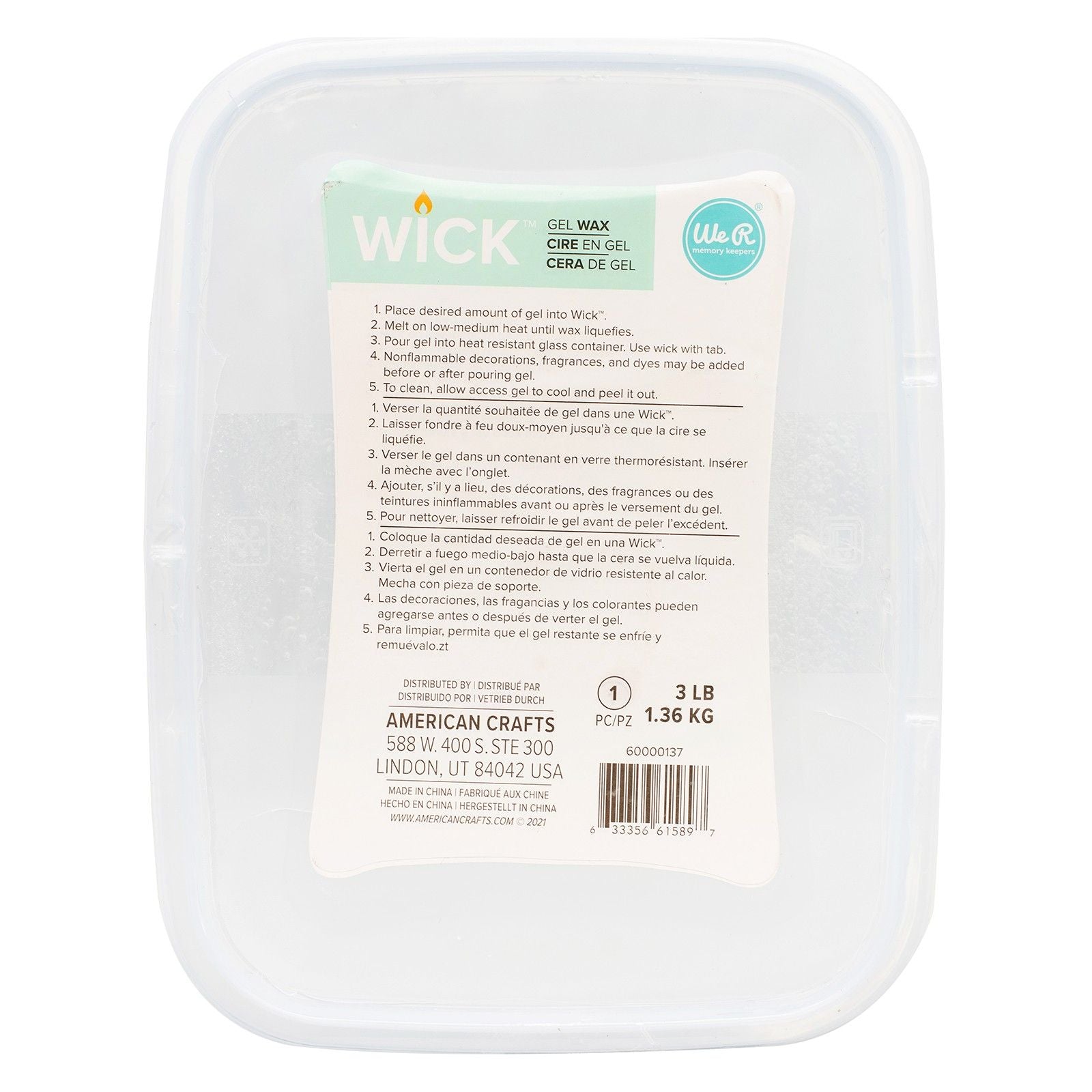 We r makers • wick gel wax