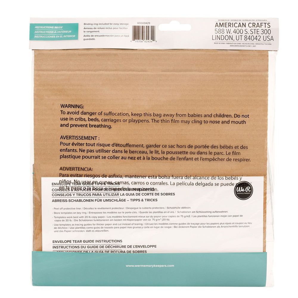 We r makers • envelope tear guides