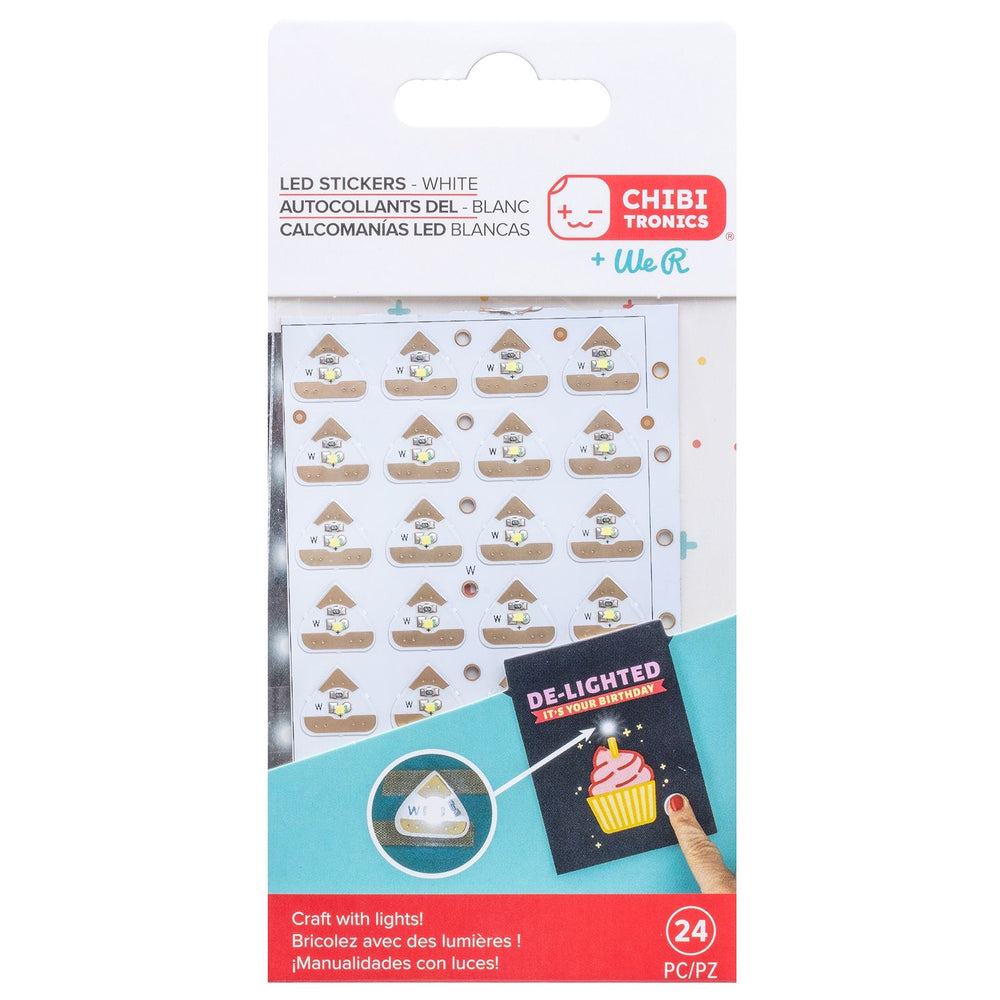 We r makers • chibitronics led circuit lights white