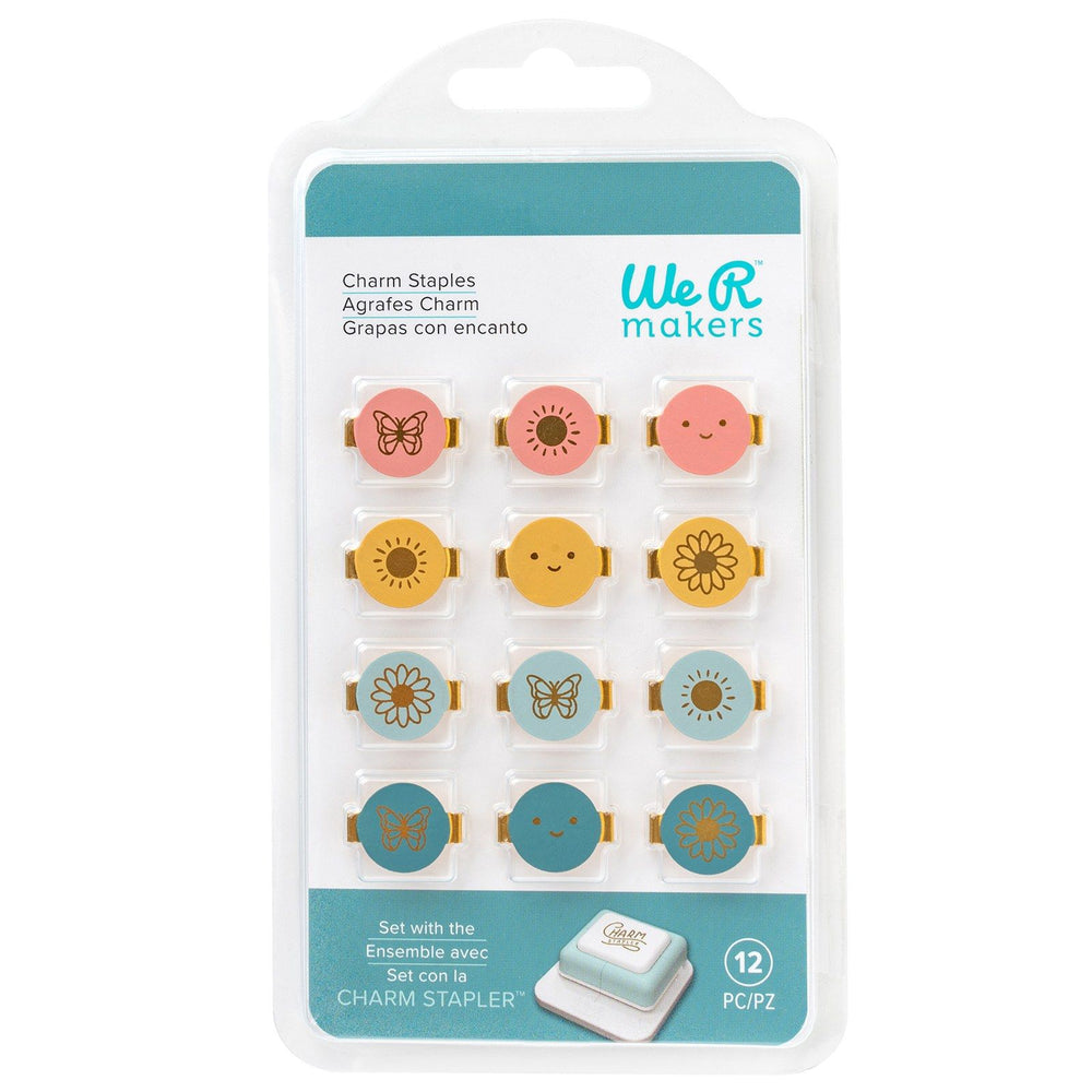 We r makers • charm stapler round with designs multi color 12pcs