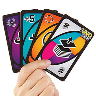 Mattel uno flip! - kaartspel | 6 stuks