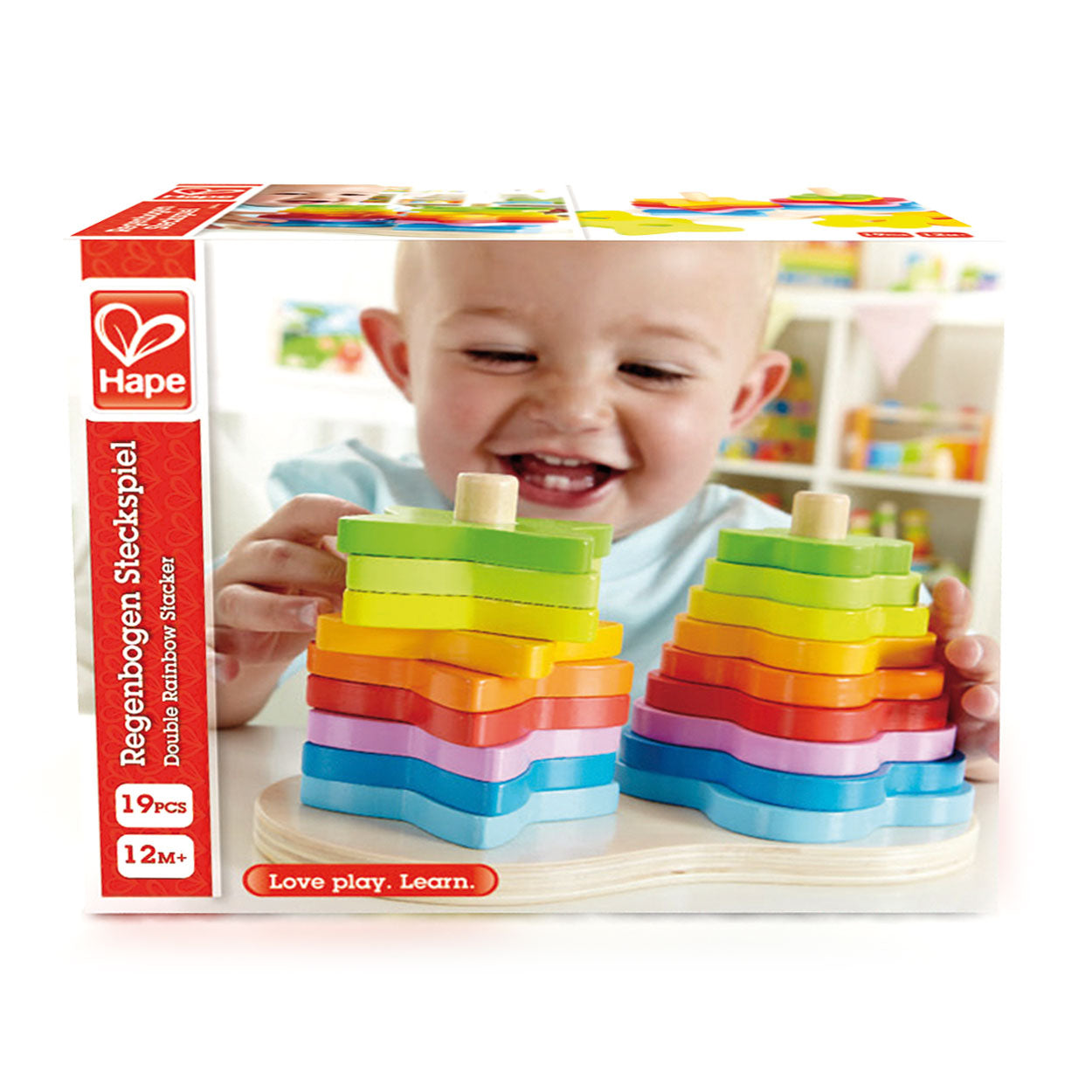 Hape stapeltoren regenboog