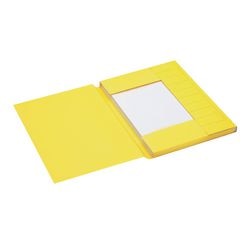 Stofklepmap spectrum djois a6010-244 karton 255g m2 a4 geel 3 kleppen recycled