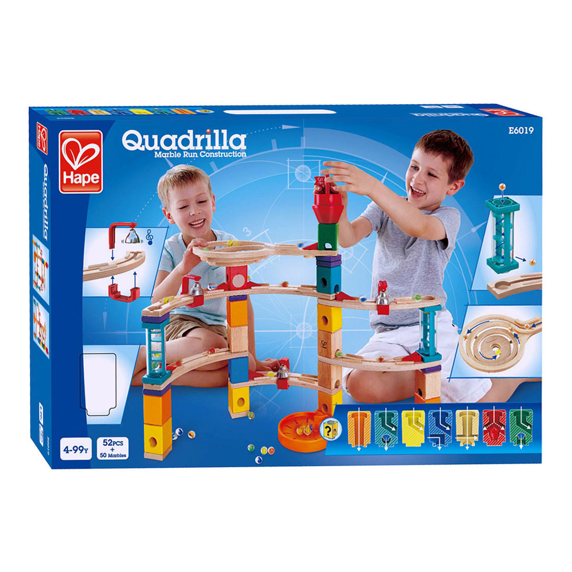 Hape quadrilla kasteel ontsnapping knikkerbaan