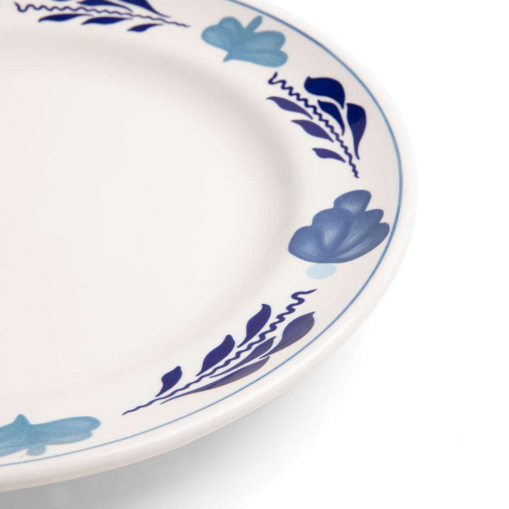 Boerenbont boerenblauw plat bord ã˜25,5cm decor doos a 6 stuks