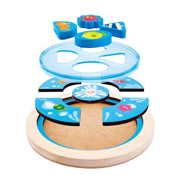 Hape onderwaterwereld vormenpuzzel