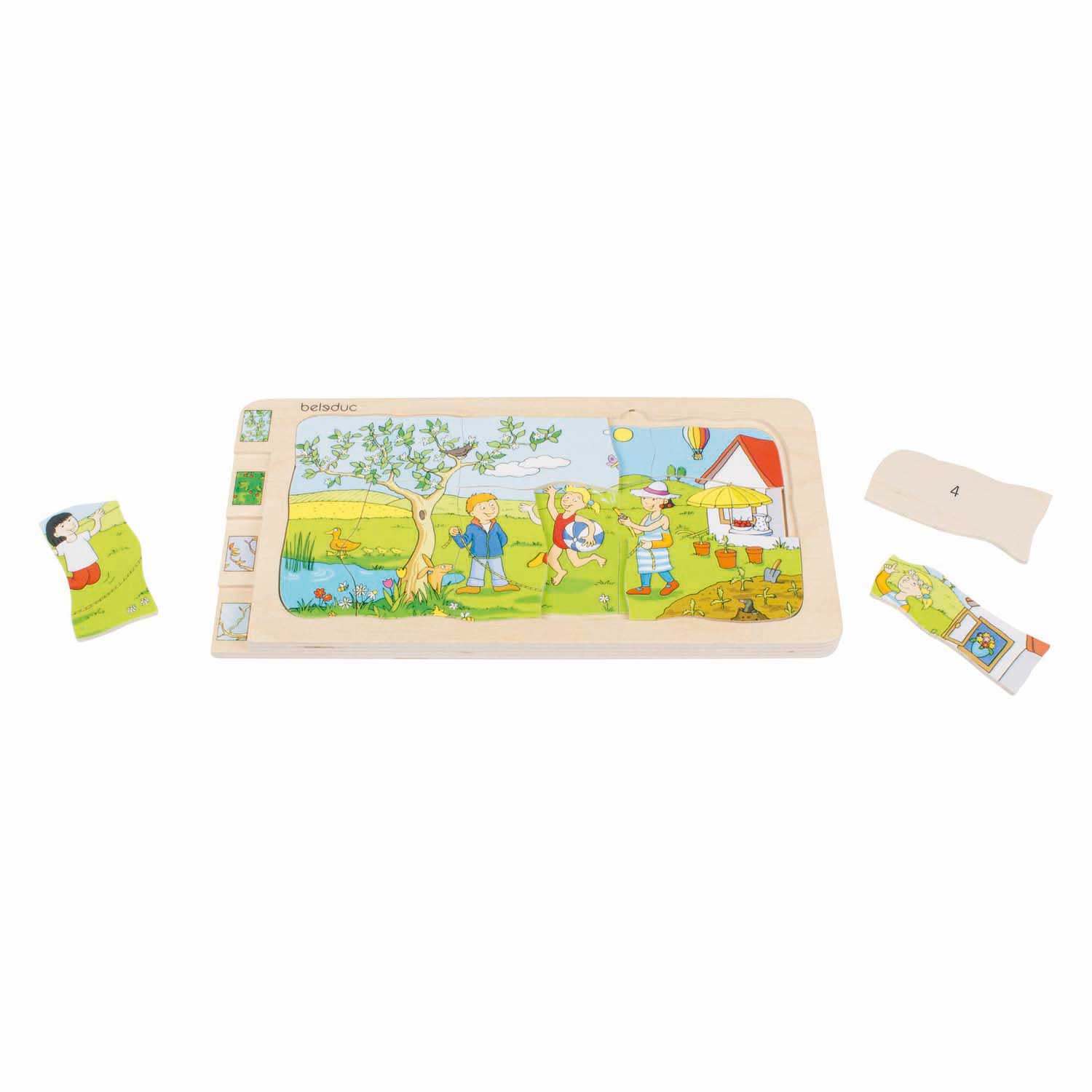 Beleduc lagenpuzzel 4 seizoenen