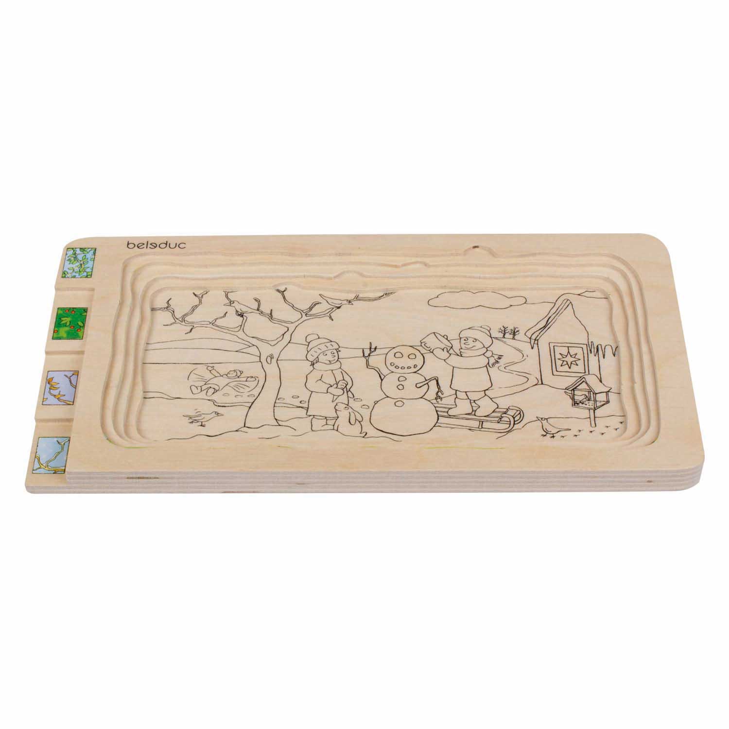 Beleduc lagenpuzzel 4 seizoenen