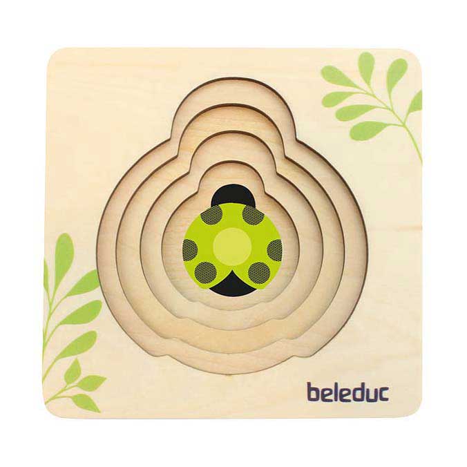 Beleduc houten lagenpuzzel lieveheersbeestje