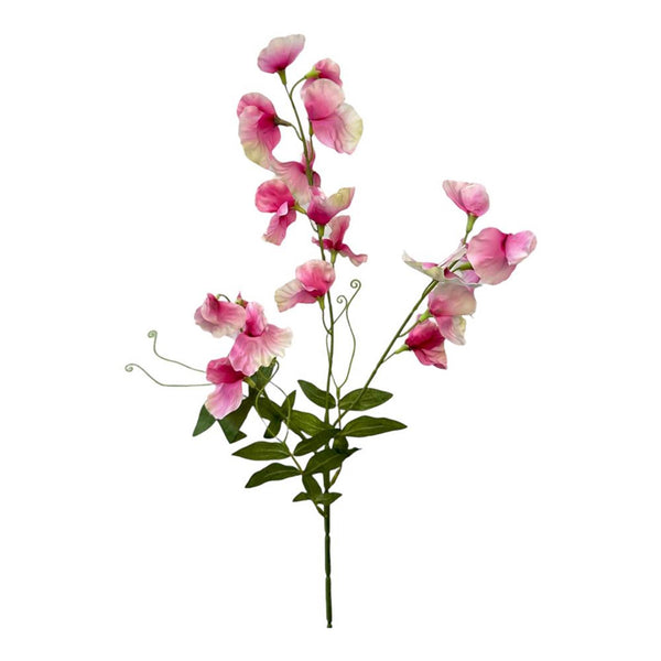 Roberts collection kunstbloem sweet pea spray 75cm roze