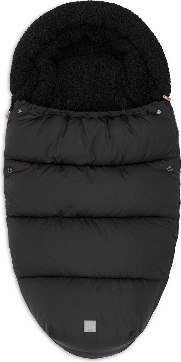 Jollein voetenzak buggy kinderwagen - puffed black - waterafstotend
