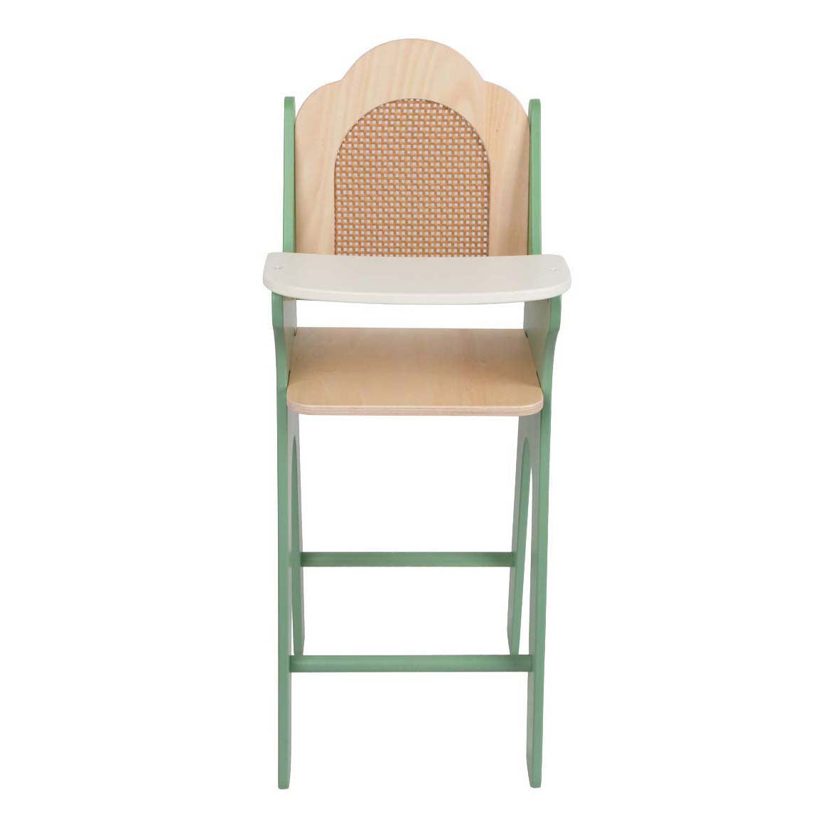 Classic world vintage wooden doll feeding chair