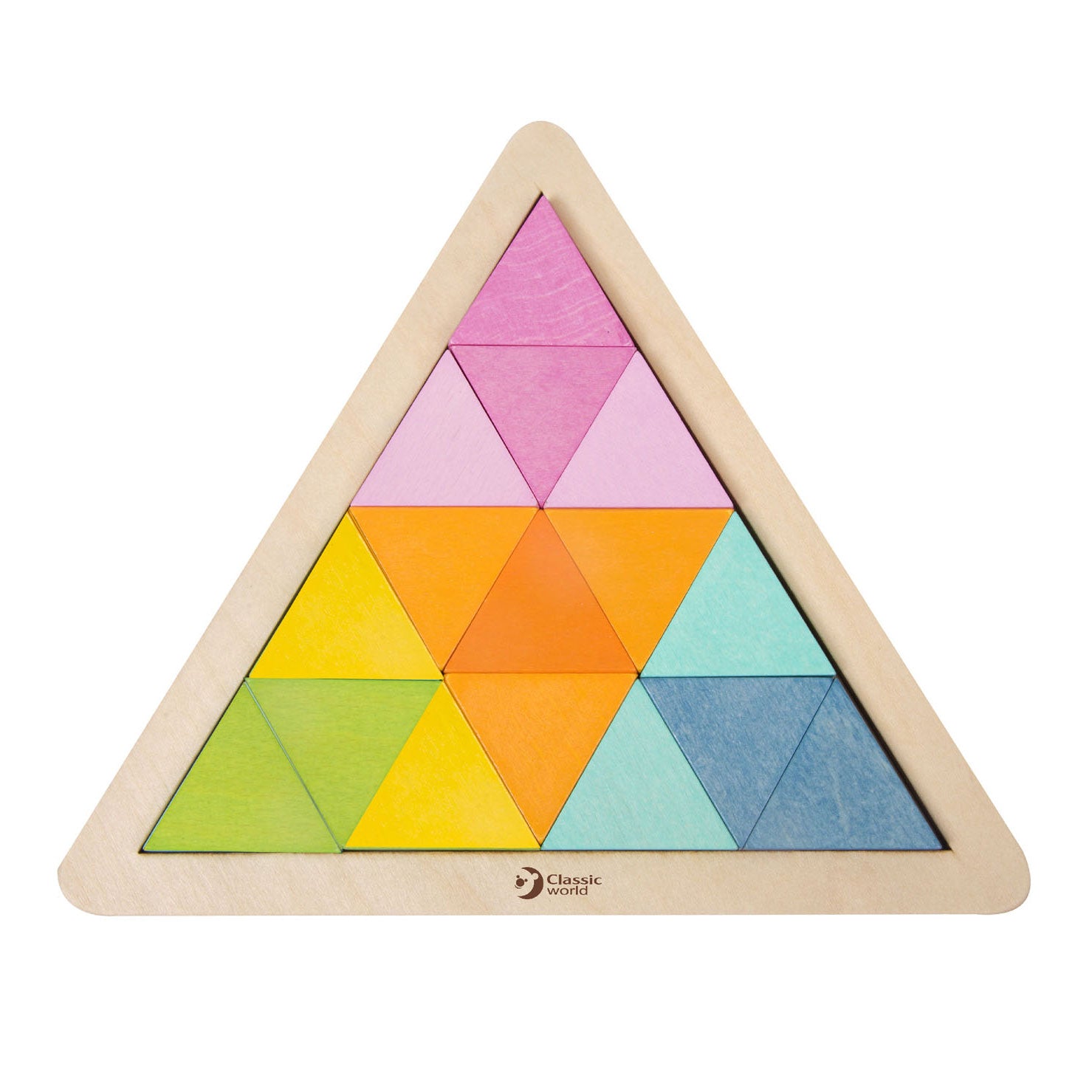 Klassieke Wereld Wereld Houten Mozaïekpuzzel, 67st.