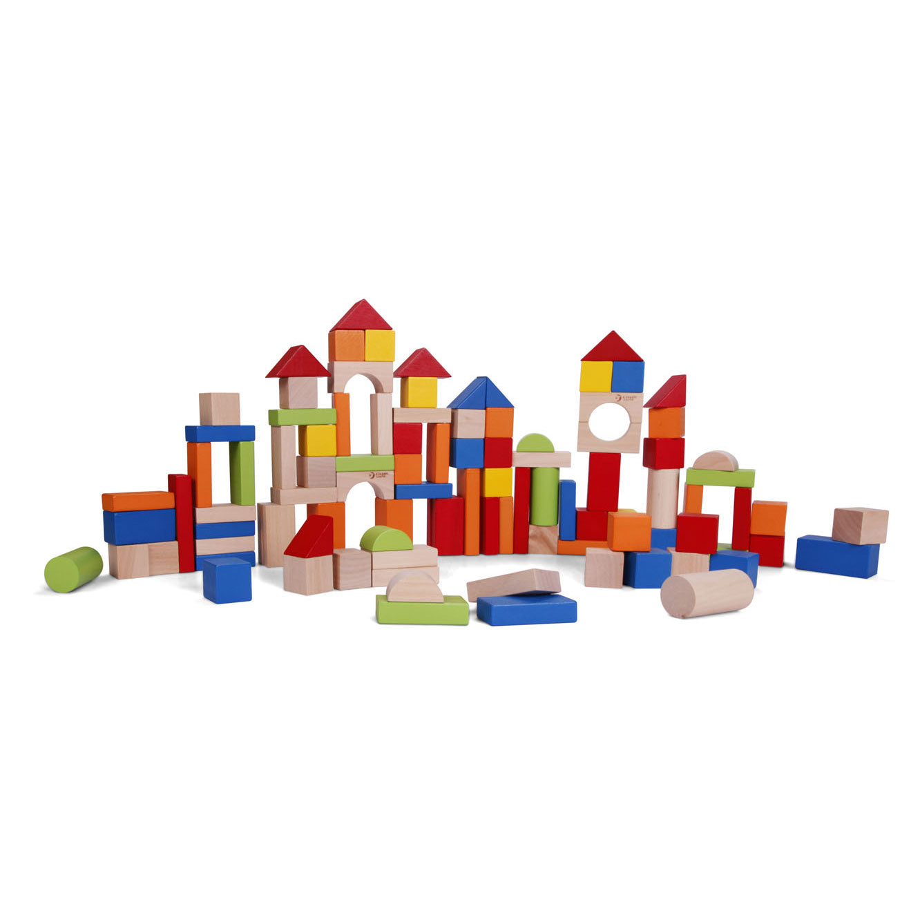 Klassieke Wereld Houten Blokken, 100dlg.