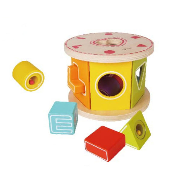 Classic World Wooden Shape Sorter, 8-piece.