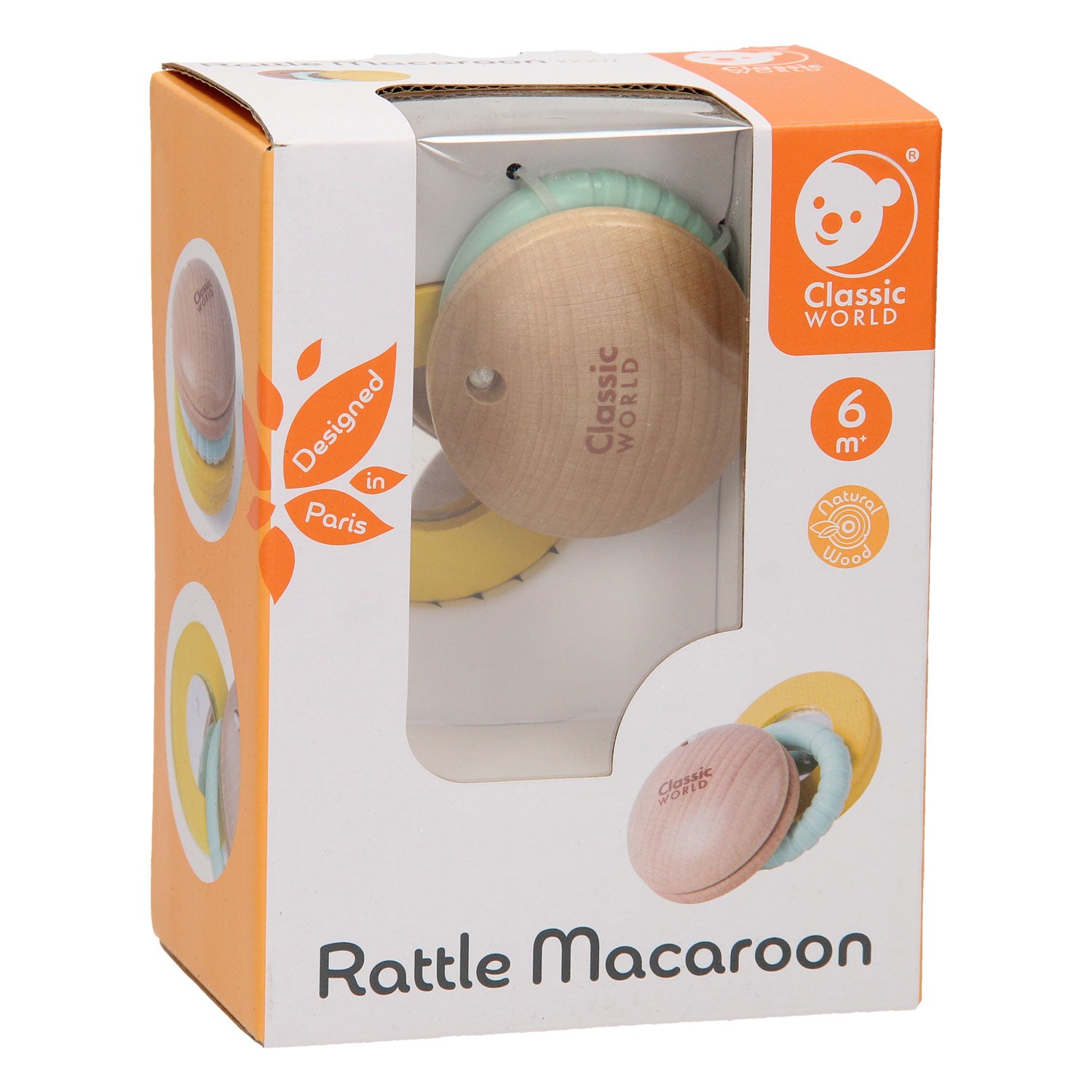 Klassieke wereld rammelaar macaron