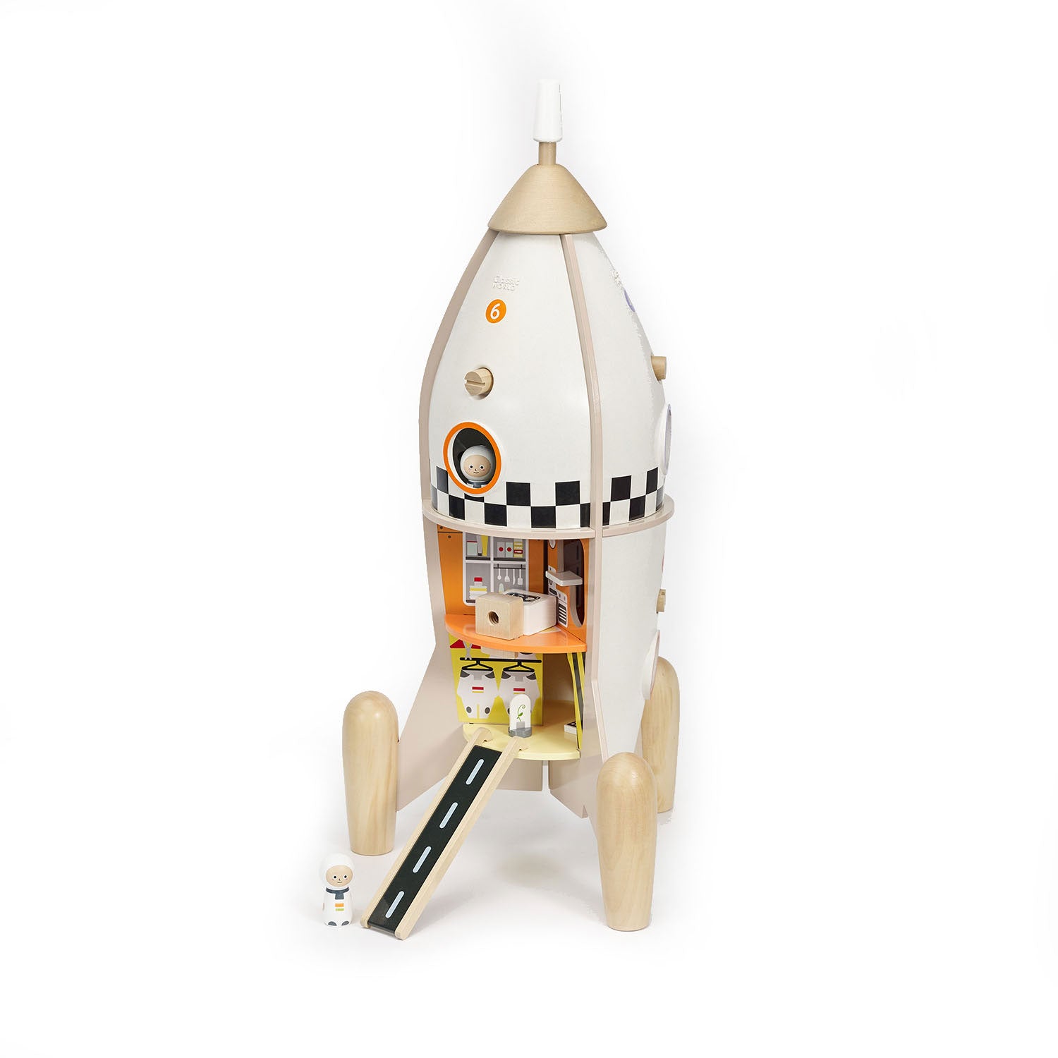Classic World World Houten Bouwraket, 51dlg.