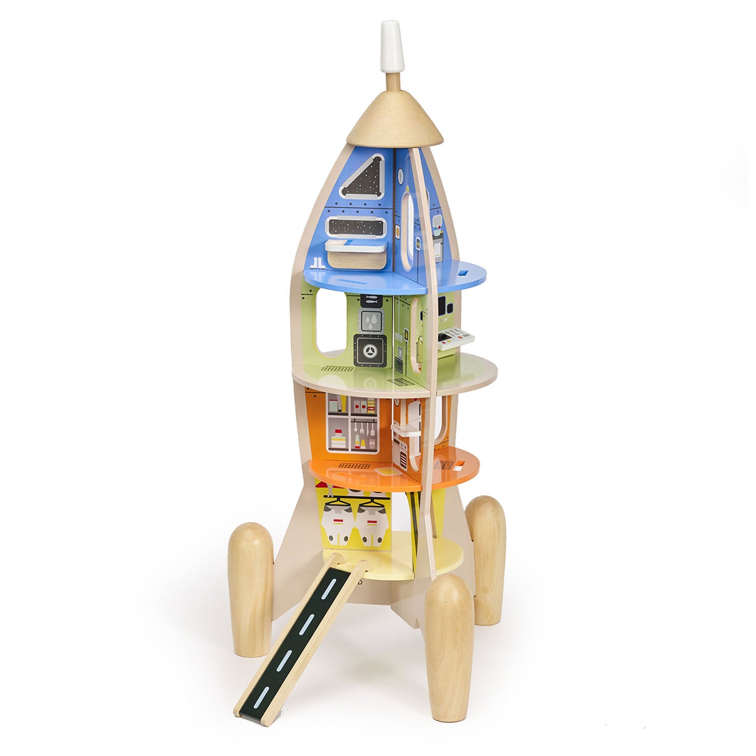 Classic World World Houten Bouwraket, 51dlg.