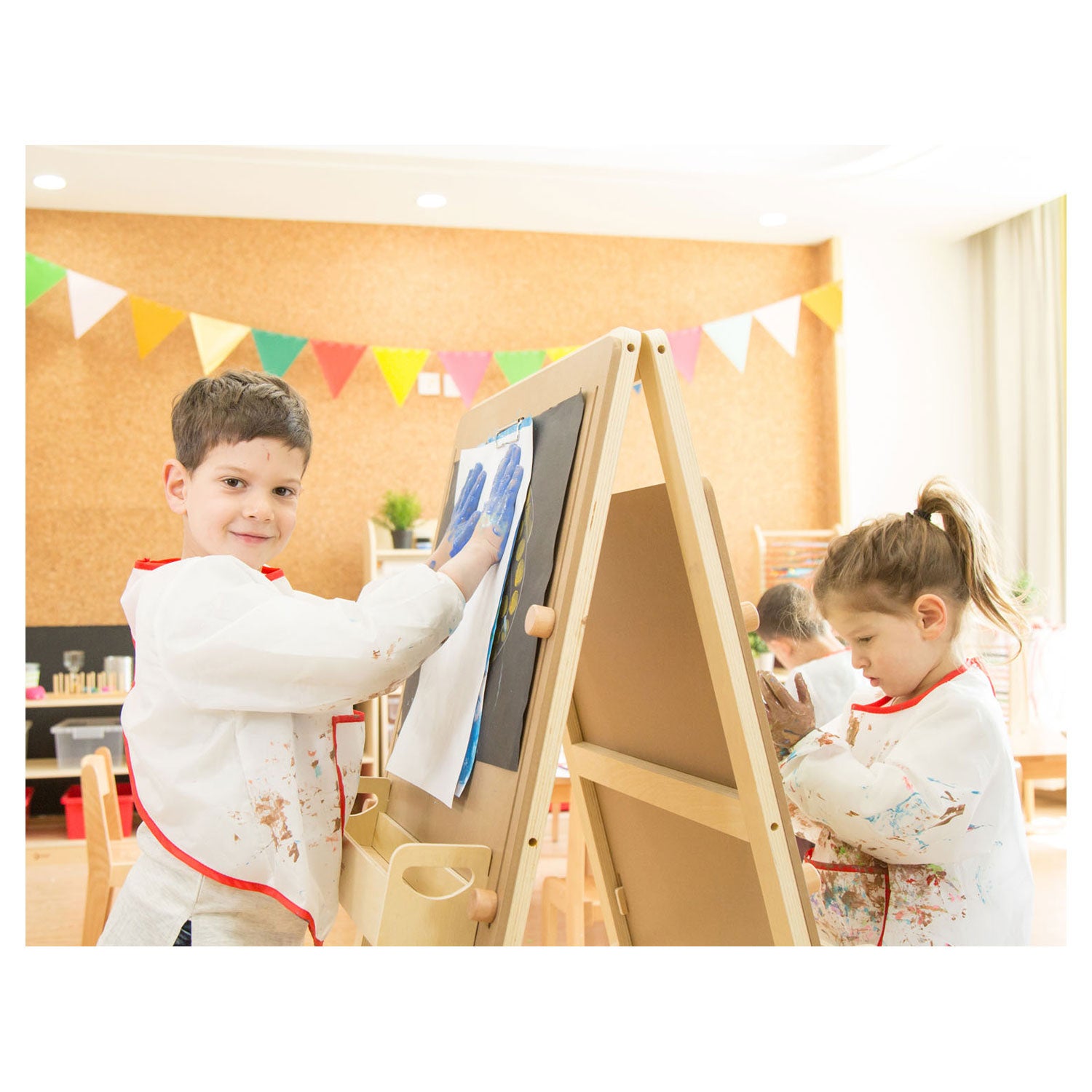 Klassiek wereld opklapbaar schoolbord