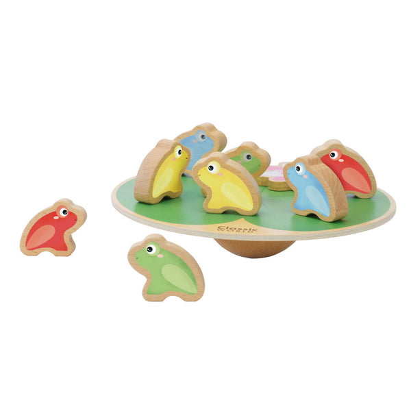 Classic World stacking water lily with frogs