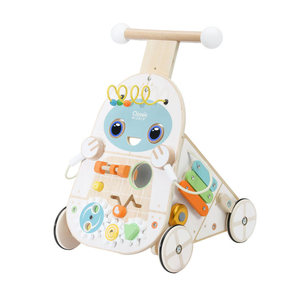 Classic World Wooden Baby Walker - Educational Toy Multicolor.