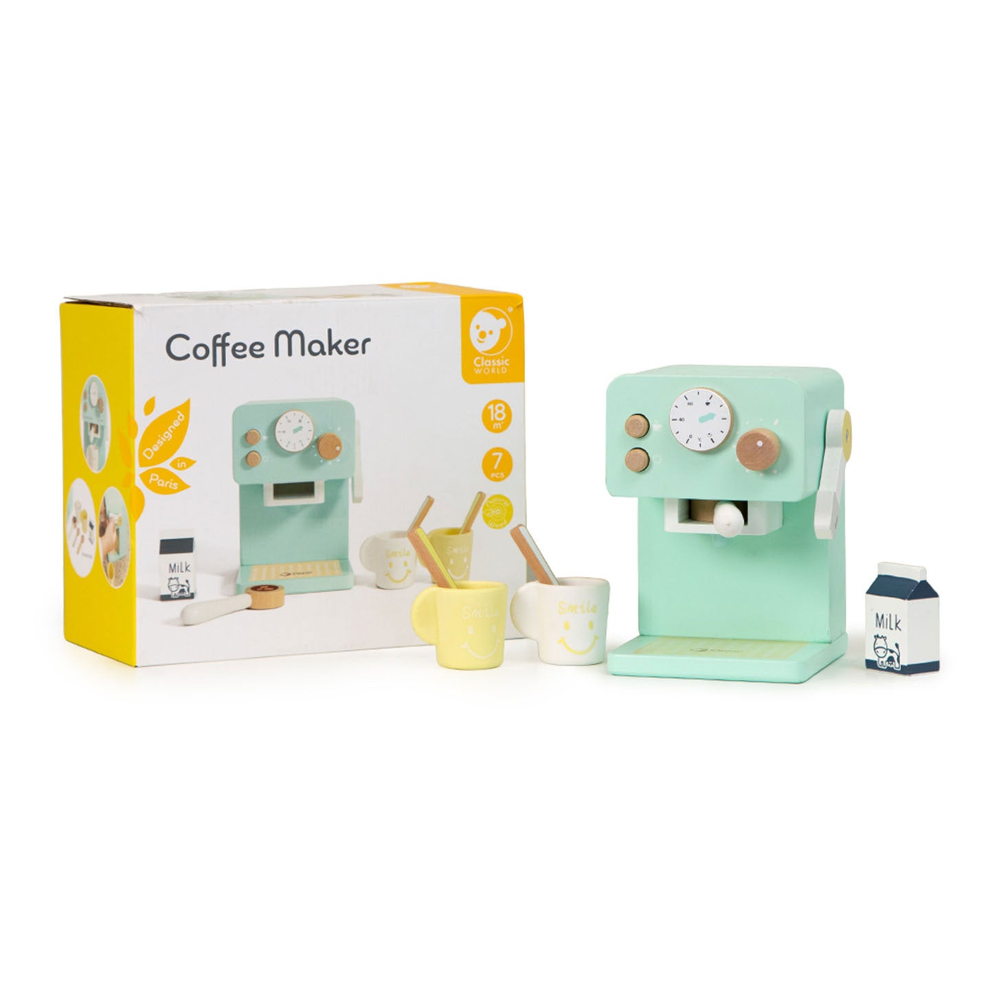 Classic World World Houten Koffiezetapparaat, 7dlg.