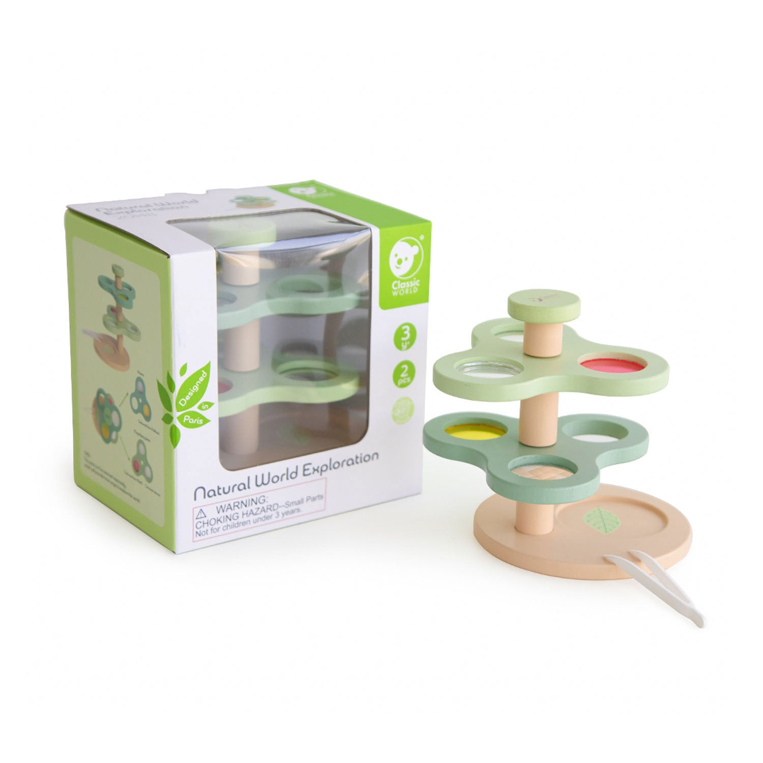 Klassieke wereld houten insecten en ontdekset, 2dlg.