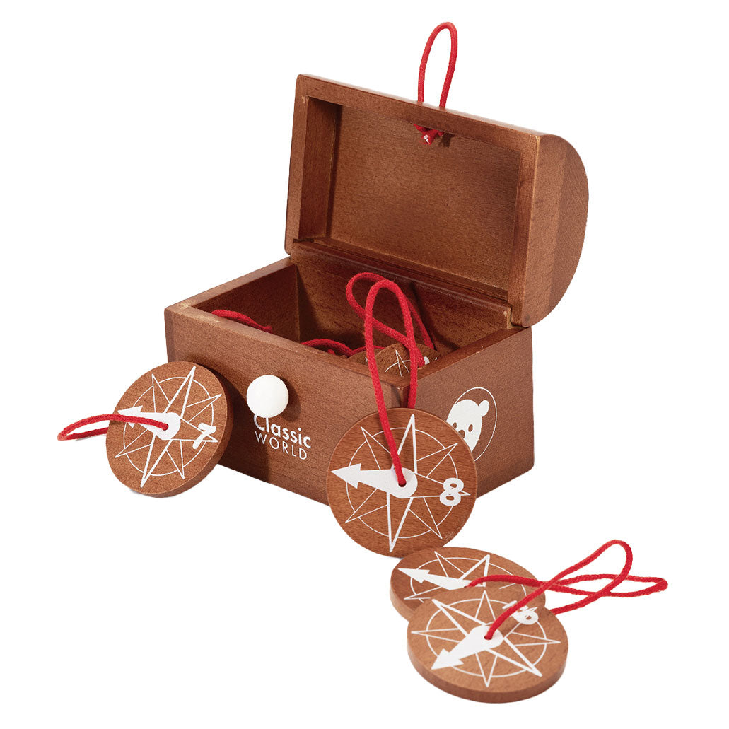 Klassieke Wereld Wereld Houten Schattenjacht Spel