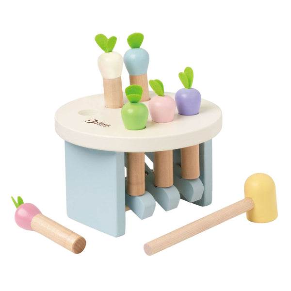 Classic world houten hamerbank educatief speelgoed - wortels slaan.
