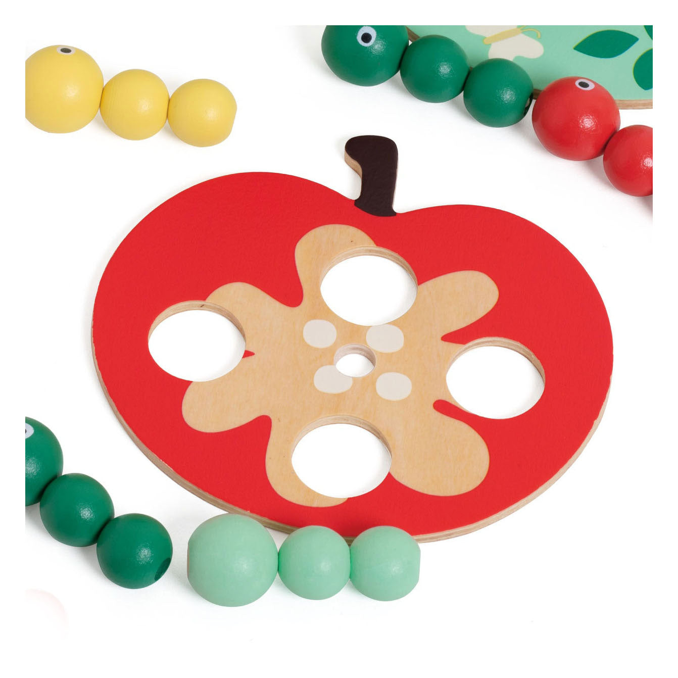 Klassieke wereld dokter specht houten vangspel, 13dlg,