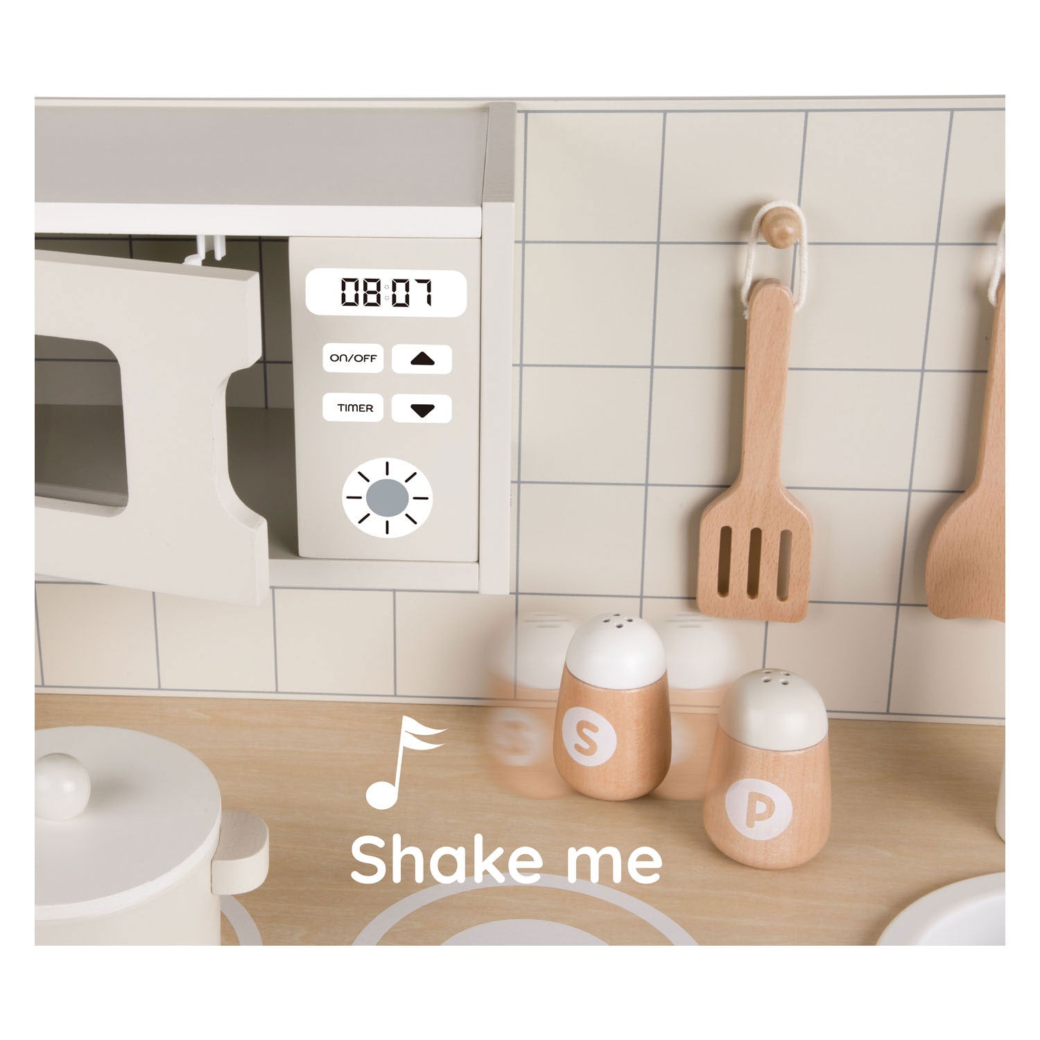 Klassieke wereld houten chef's speelkeuken, 11dlg.