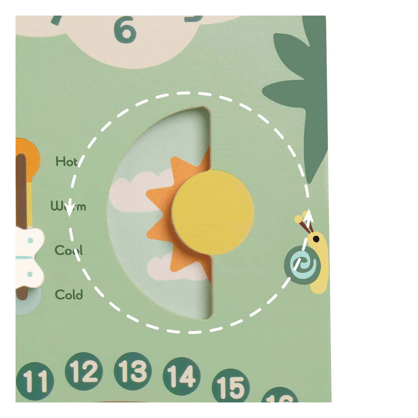 Klassieke wereld houten vintage kalender leerklok