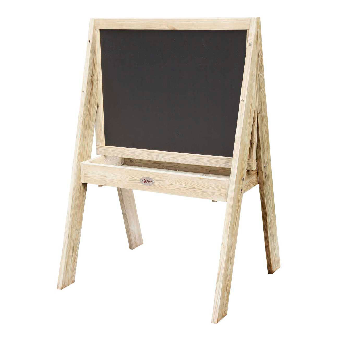 Klassieke wereld houten krijt- en schoolbord