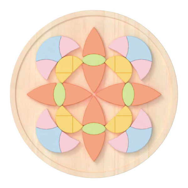 Classic world houten mandala puzzel bloem