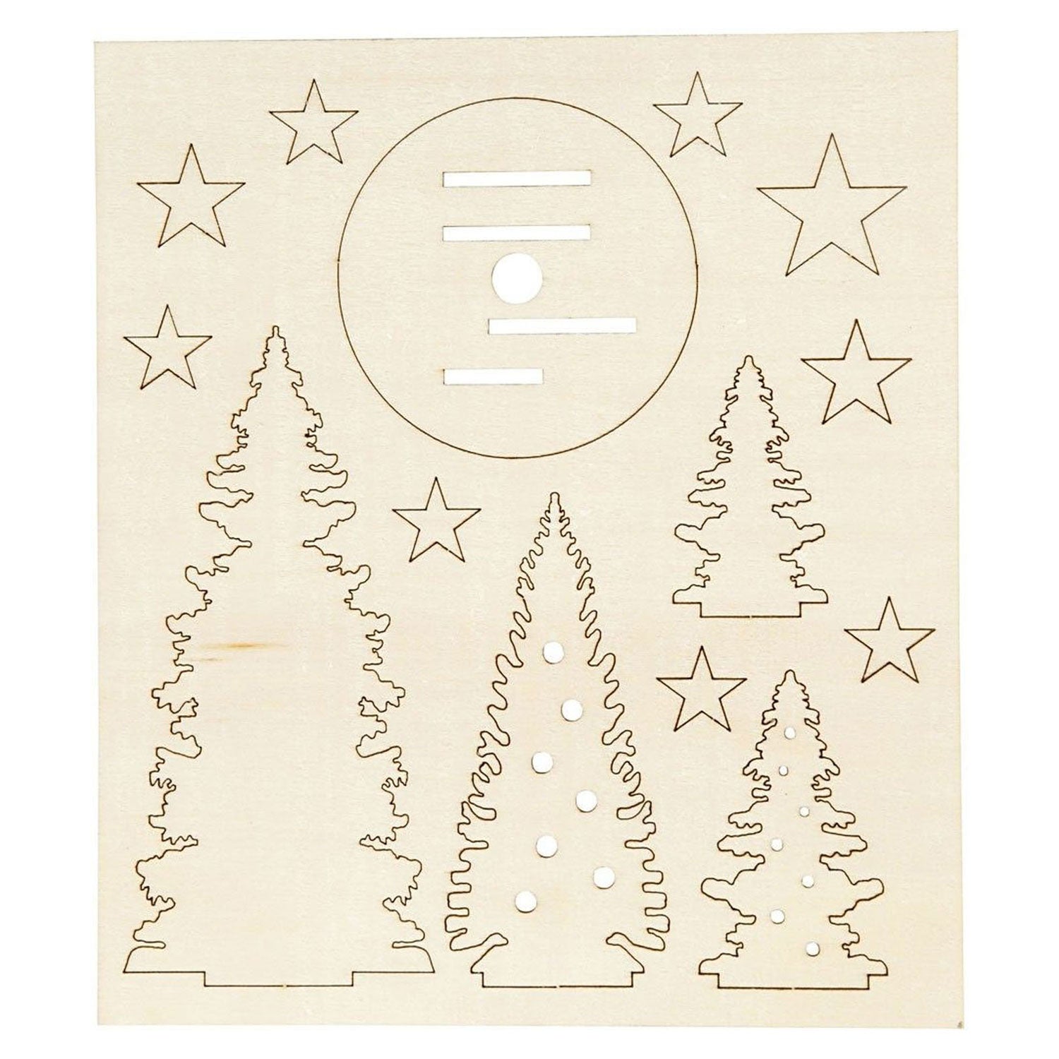 Creativ company maak en versier je houten kerstbomen