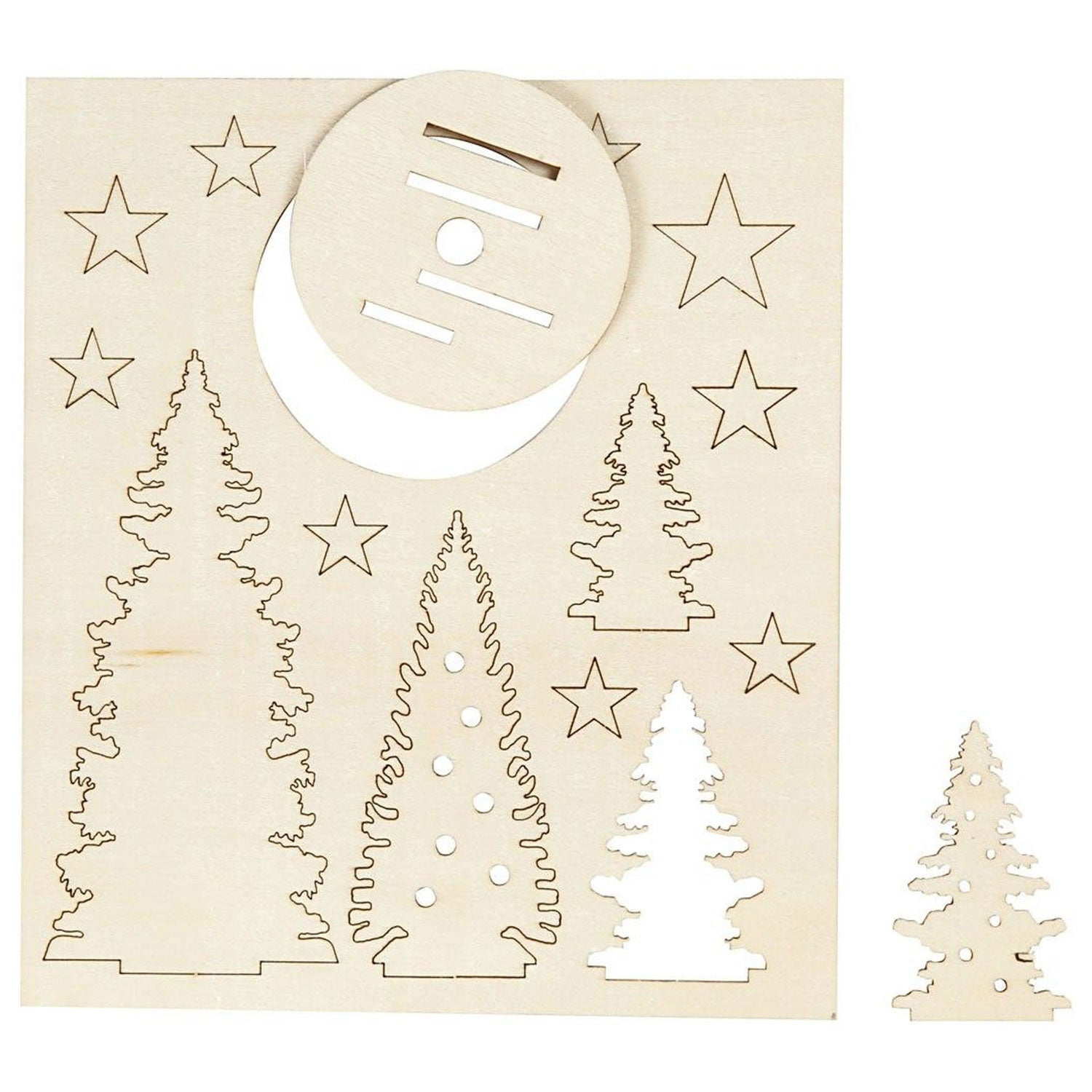 Creativ Company makes and decorates your wooden Christmas trees