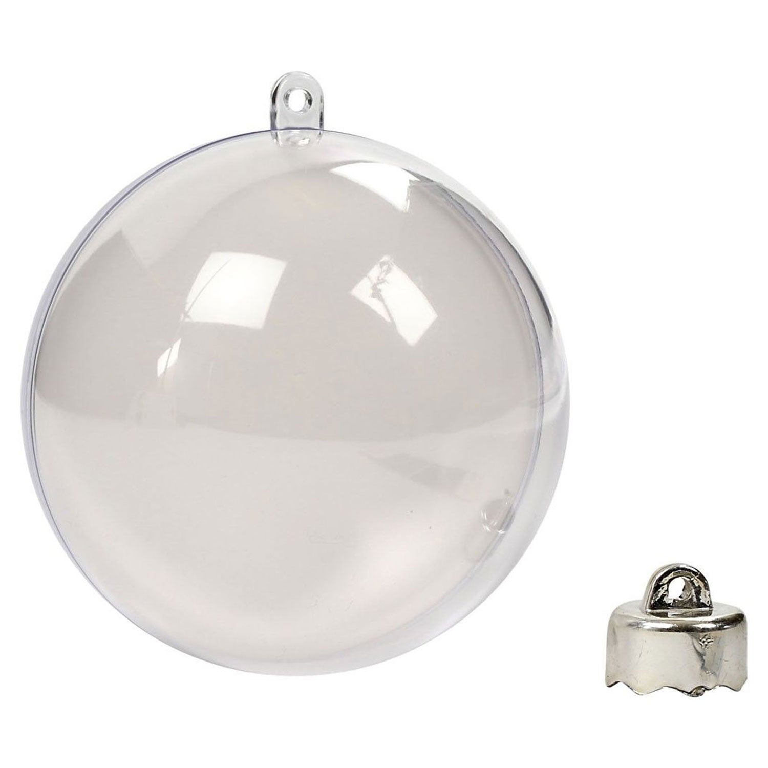 Creativ company decoratie kerstballen tweedelig, 5st.
