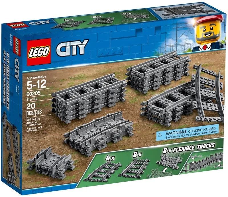 Lego city - 60205 flexibele rails 20-delig