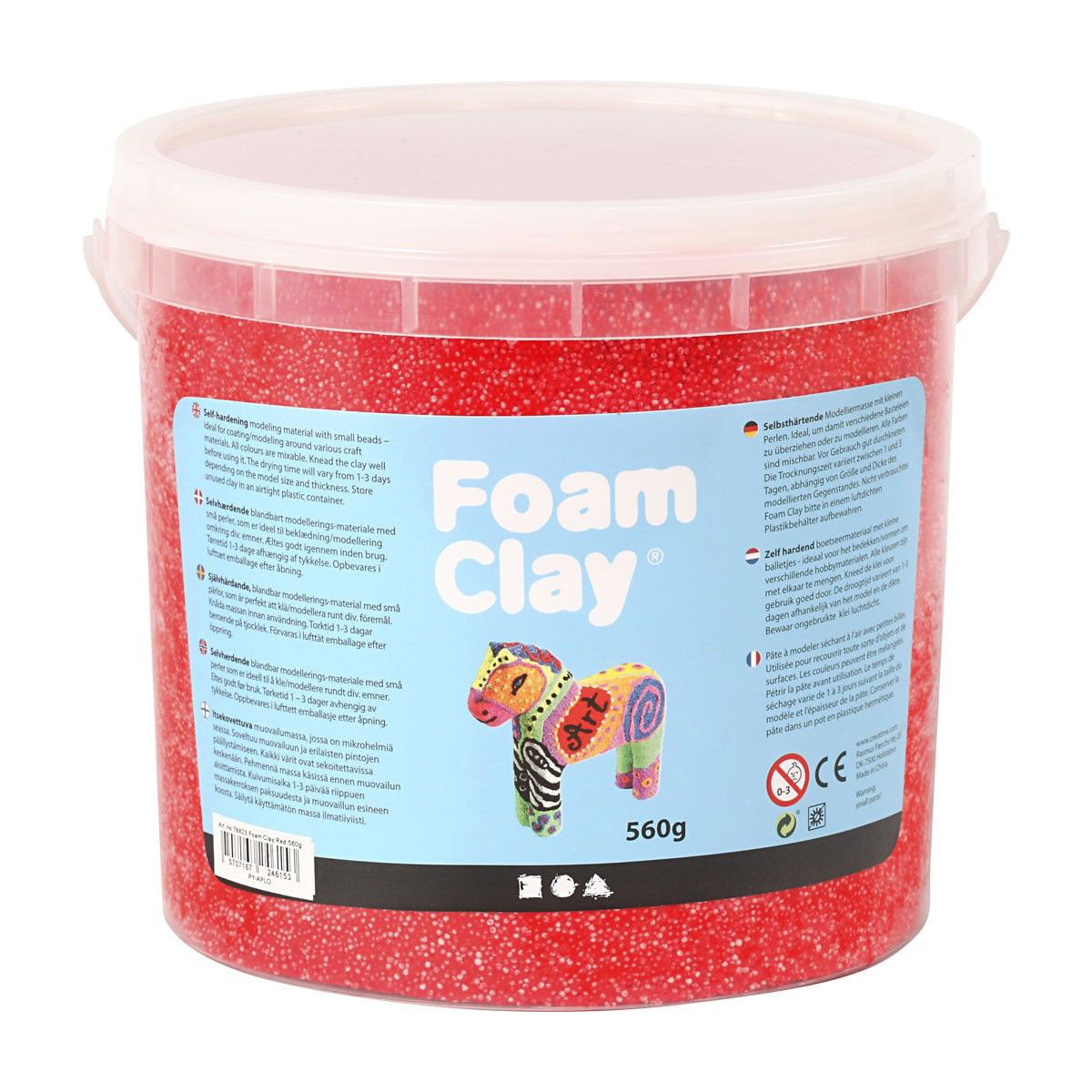 Foam clay - rood, 560gr.