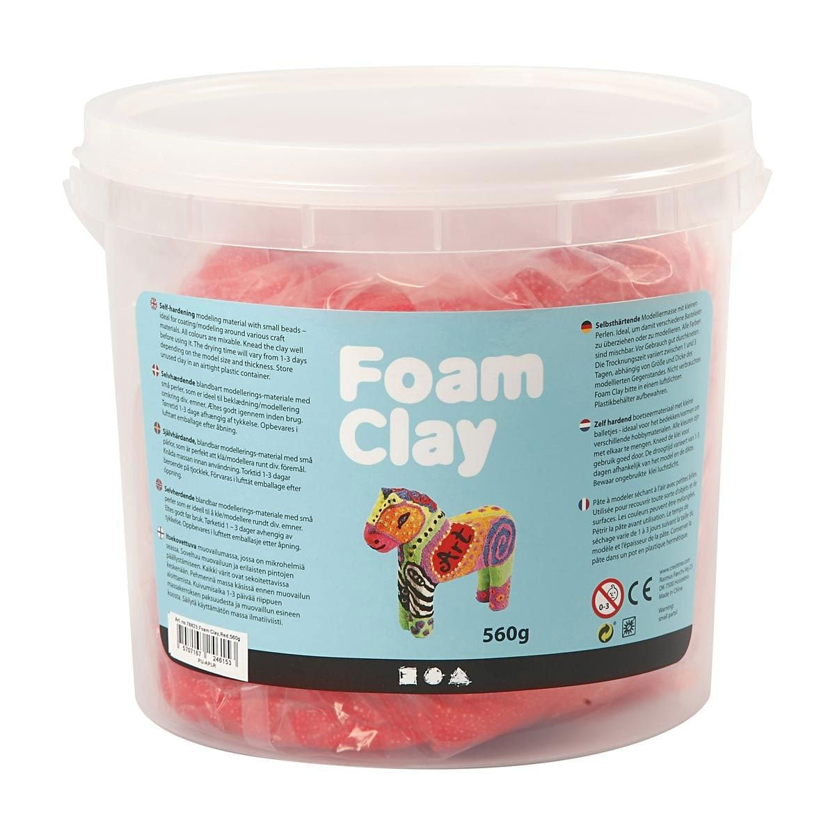 Foam clay - rood, 560gr.