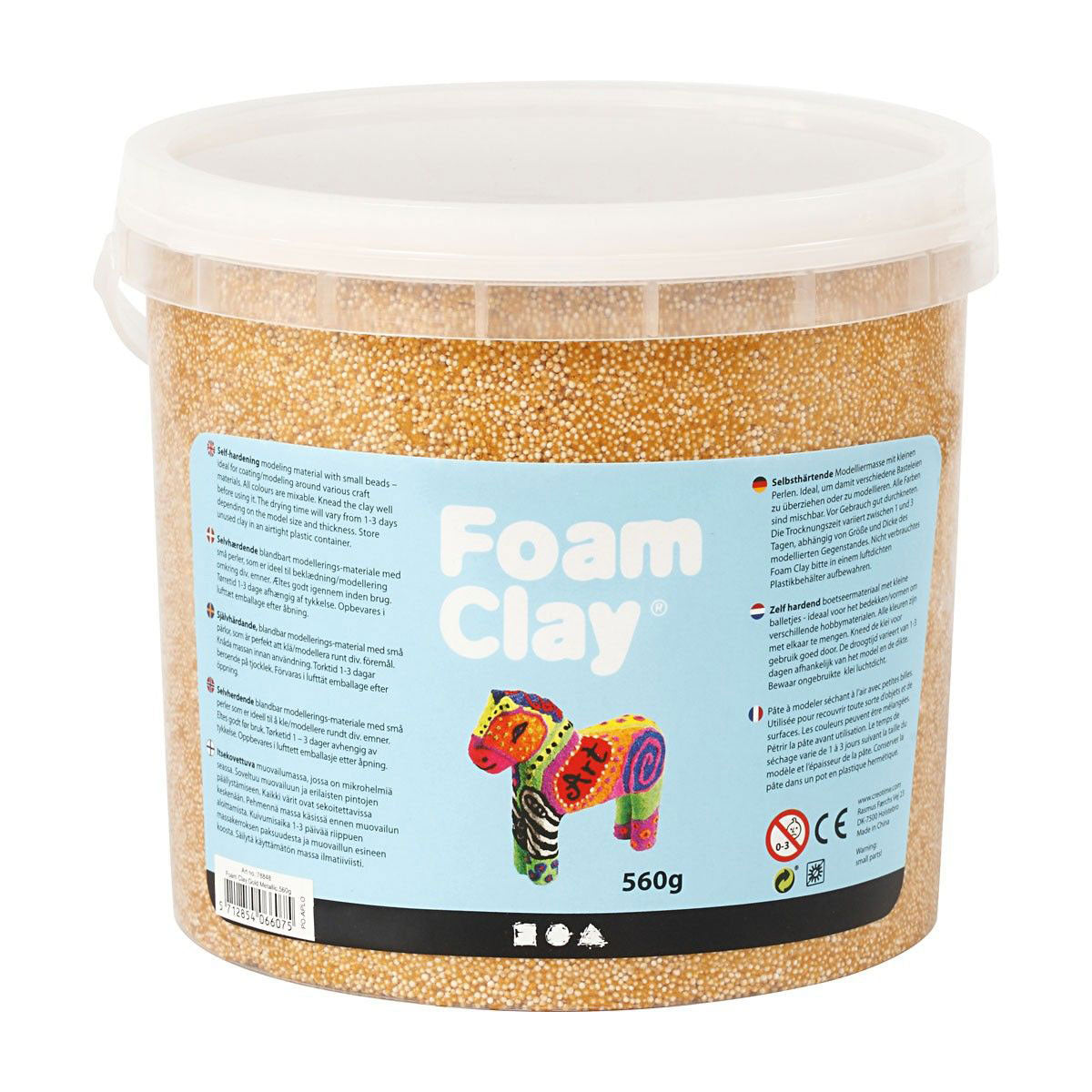 Foam clay - metallic goud, 560gr.