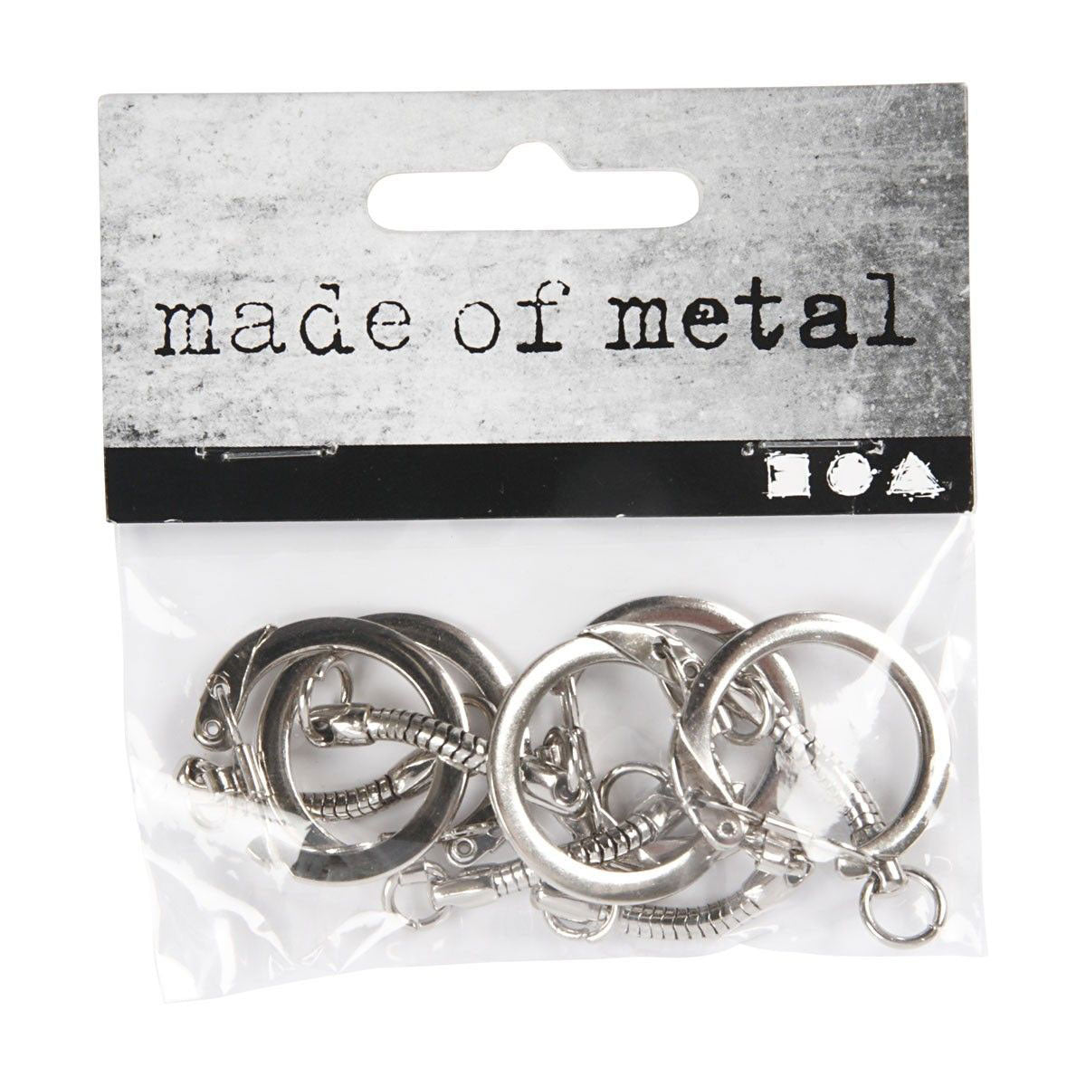Creativ company https: www.cchobby.nl sleutelhanger-met-ketting-l-6-cm-d-2-3-cm-5-stuk-1-doos